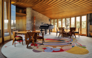 Frank Lloyd Wright Designed Living Room