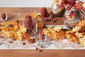 Dining room table with Fall decor