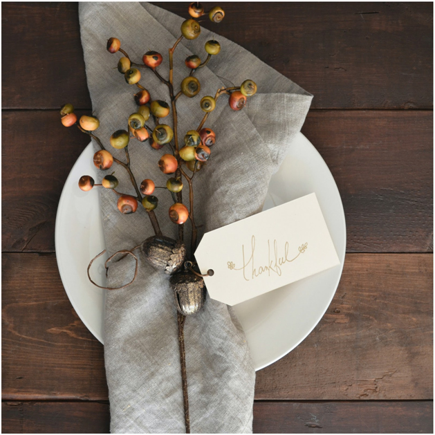 Fall themed table setting