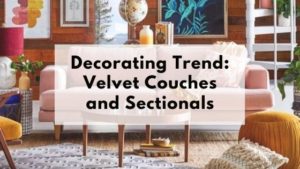 Decorating trends: Velvet couches and sectionals